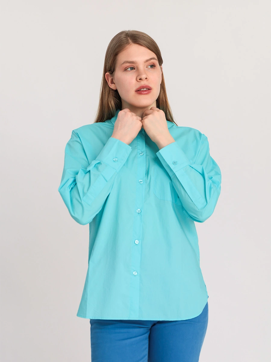Блуза хлопковая свободного кроя